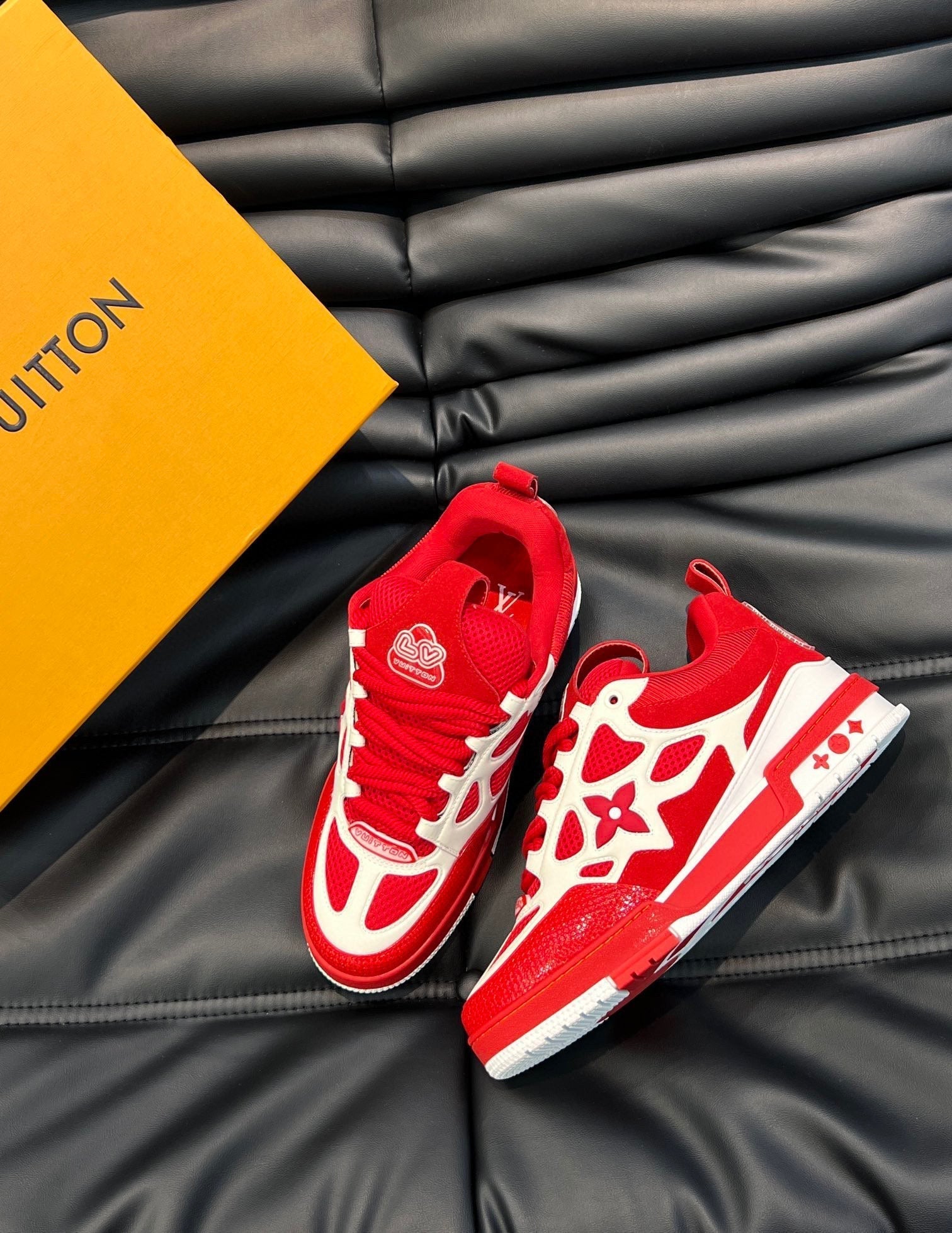 LV Skate Red Sneakers