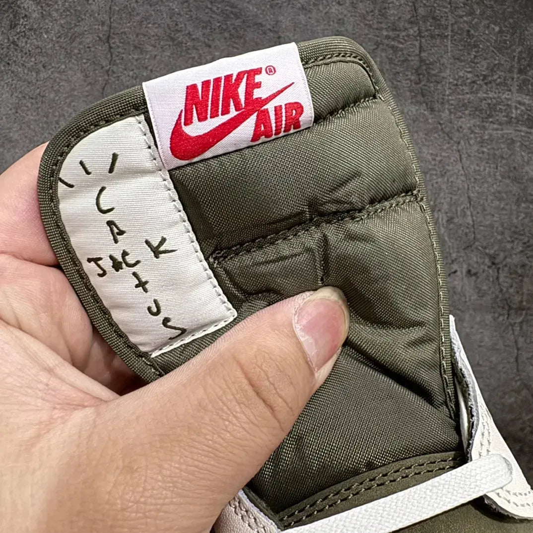 AJ 1 Retro Low x Travis 'Medium Olive'