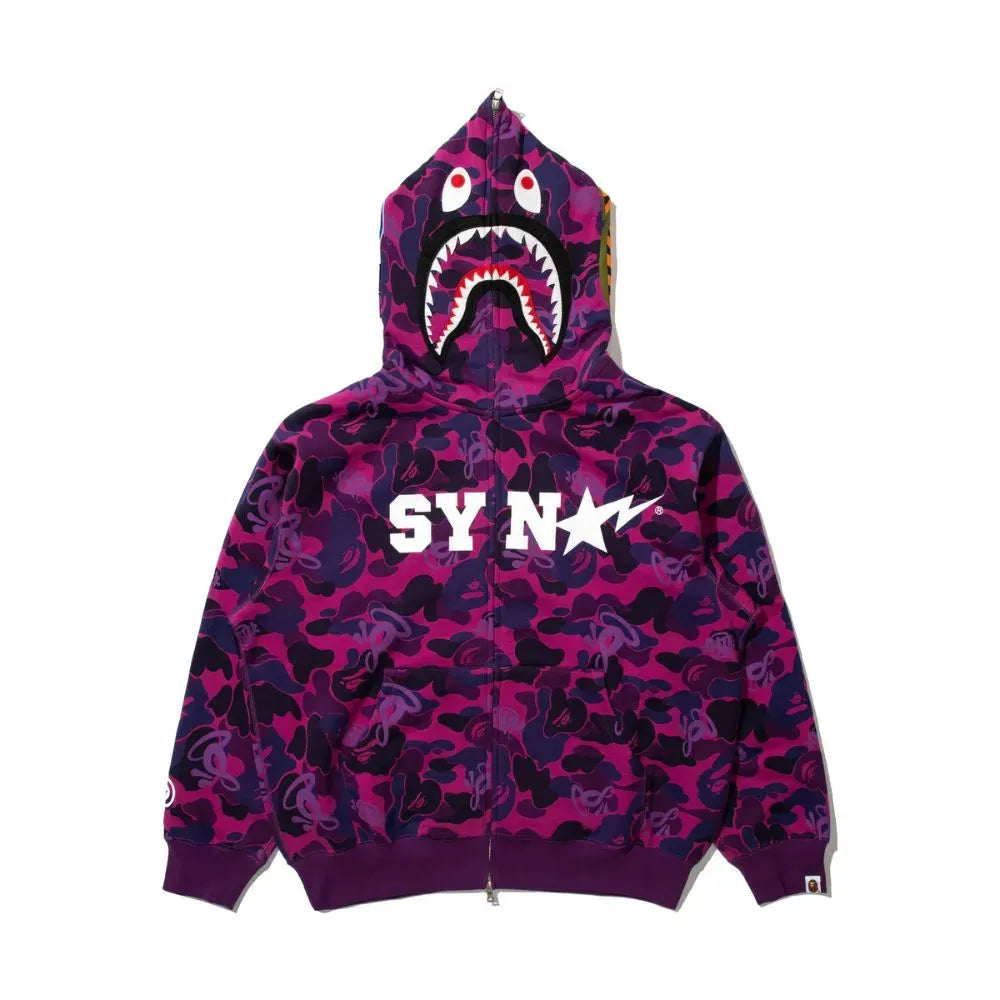 Jacket BP x SY By Central x SF Shark Full Zip Camo Purple