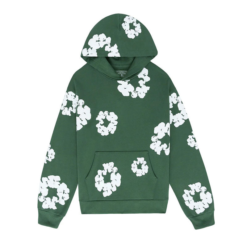 Hoodie DT The Cotton Wreath Green