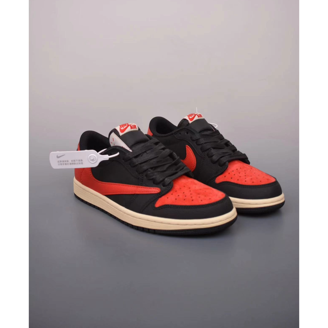 AJ 1 Retro Low x Travis Scott 'Bred' Customs