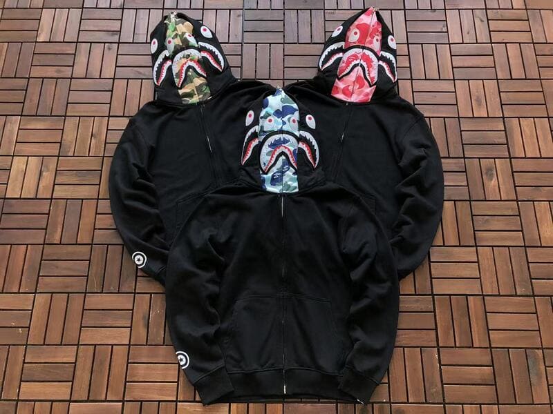 Hoodie BP Shark ABC Green Black