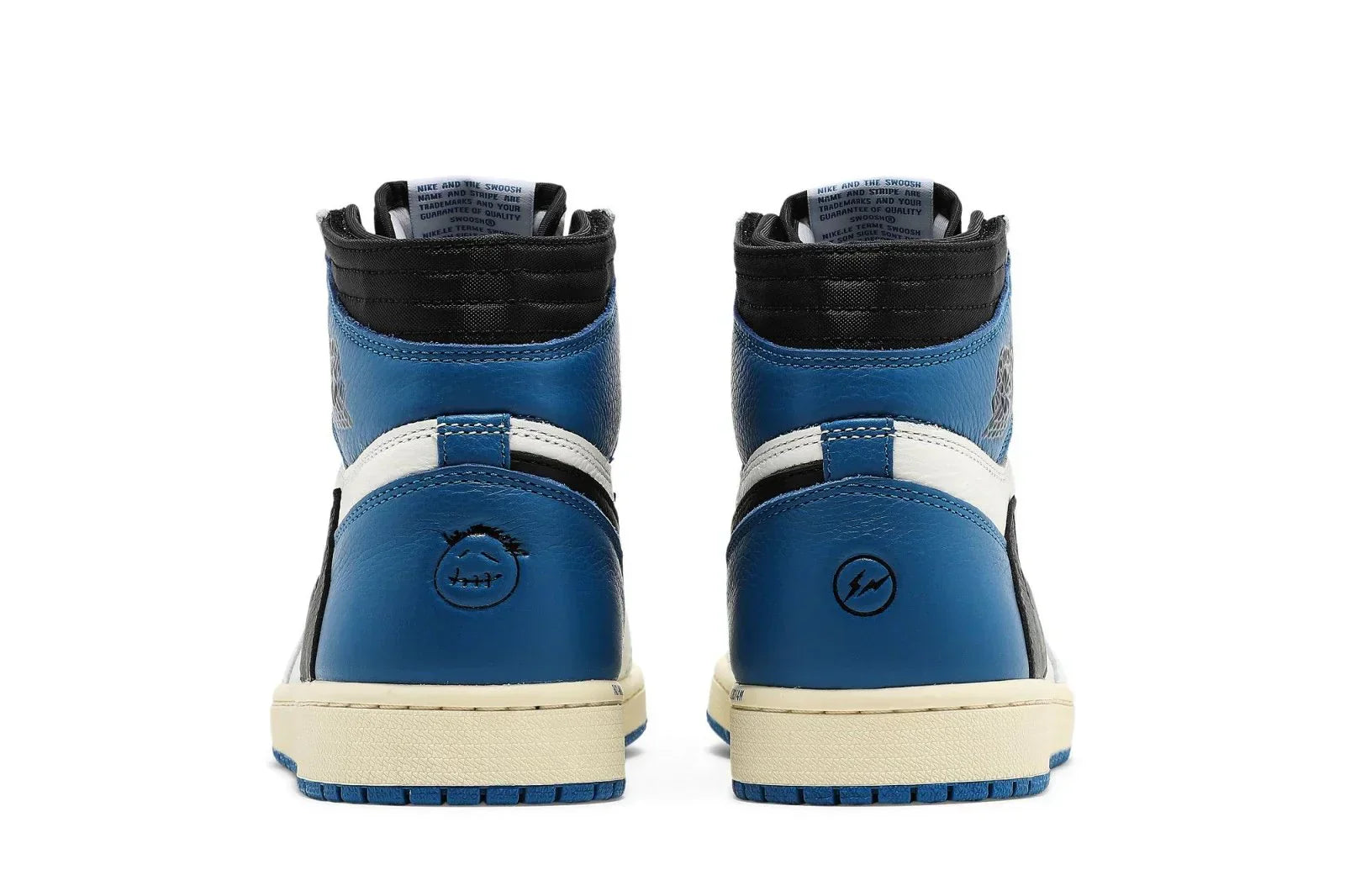 AJ 1 Retro High Fragment x Trevis Leather White Blue