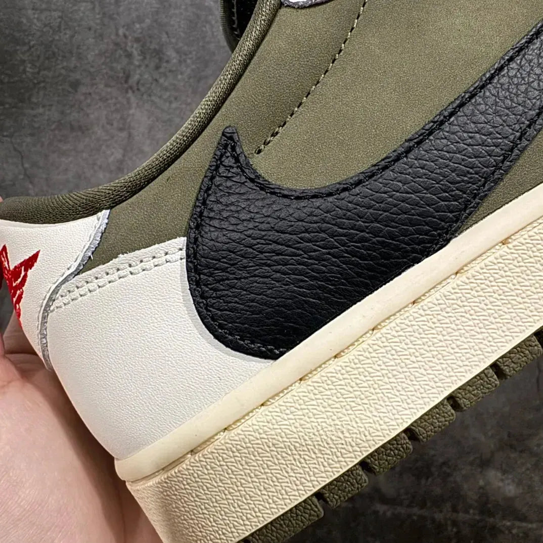 AJ 1 Retro Low x Travis  'Medium Olive'