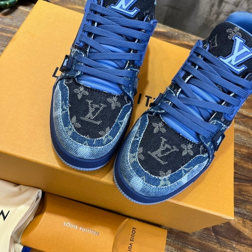 LV Trainer Jeans Black Blue