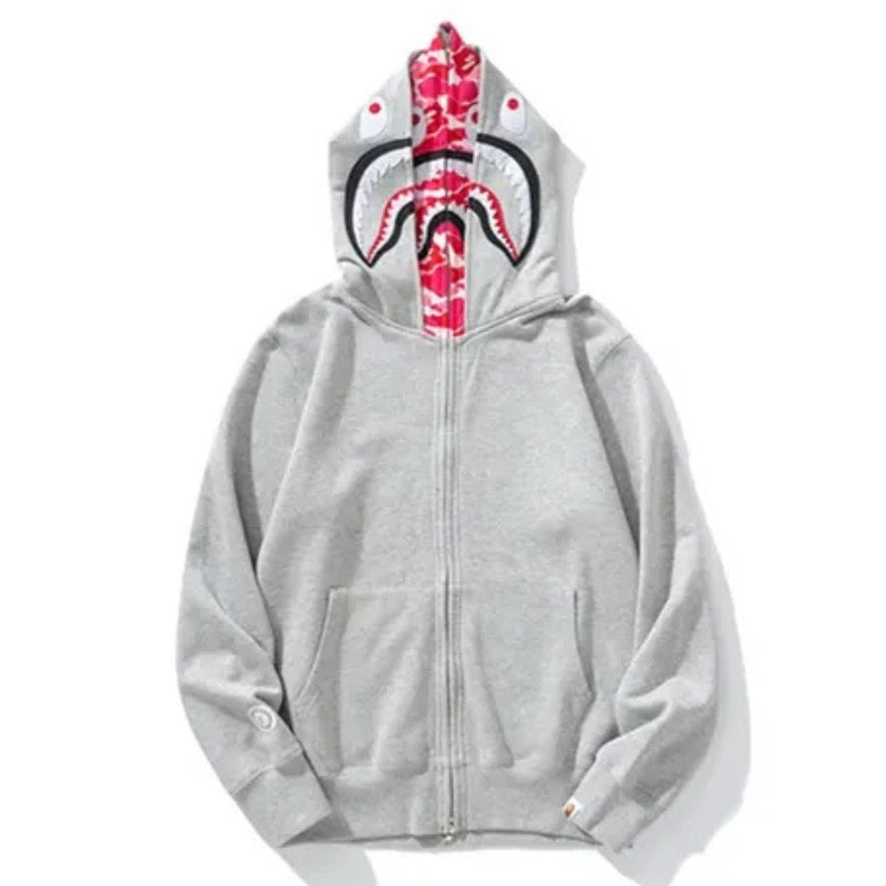 Hoodie BP Shark ABC Pink Grey