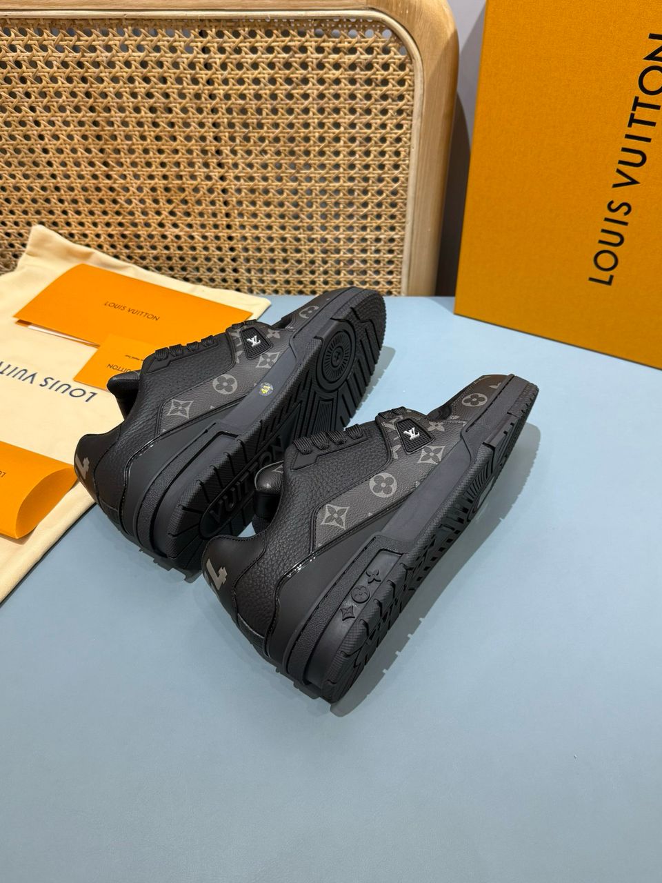 LV Trainer #54 Sneaker Black