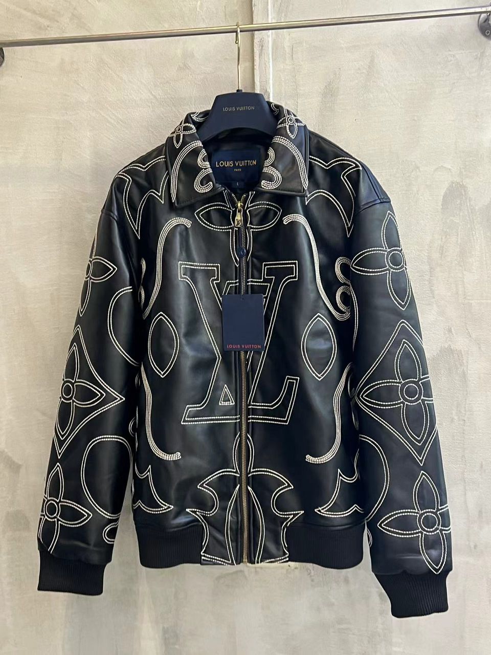 Jacket Monogran LV Embroidered Black