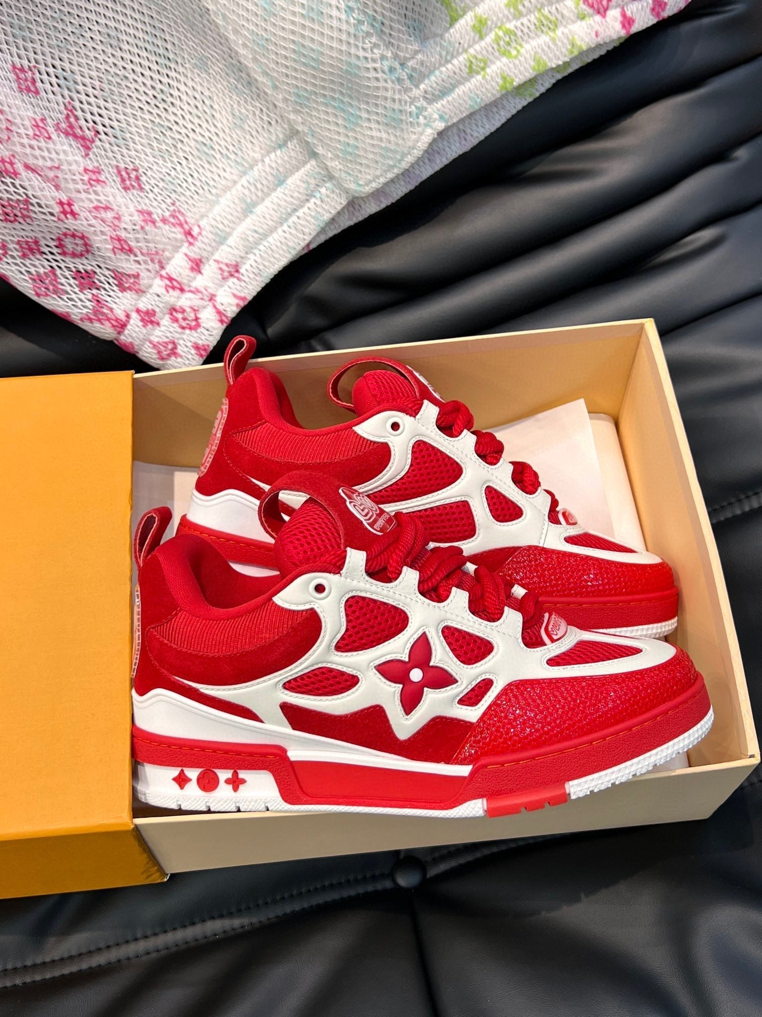 LV Skate Red Sneakers