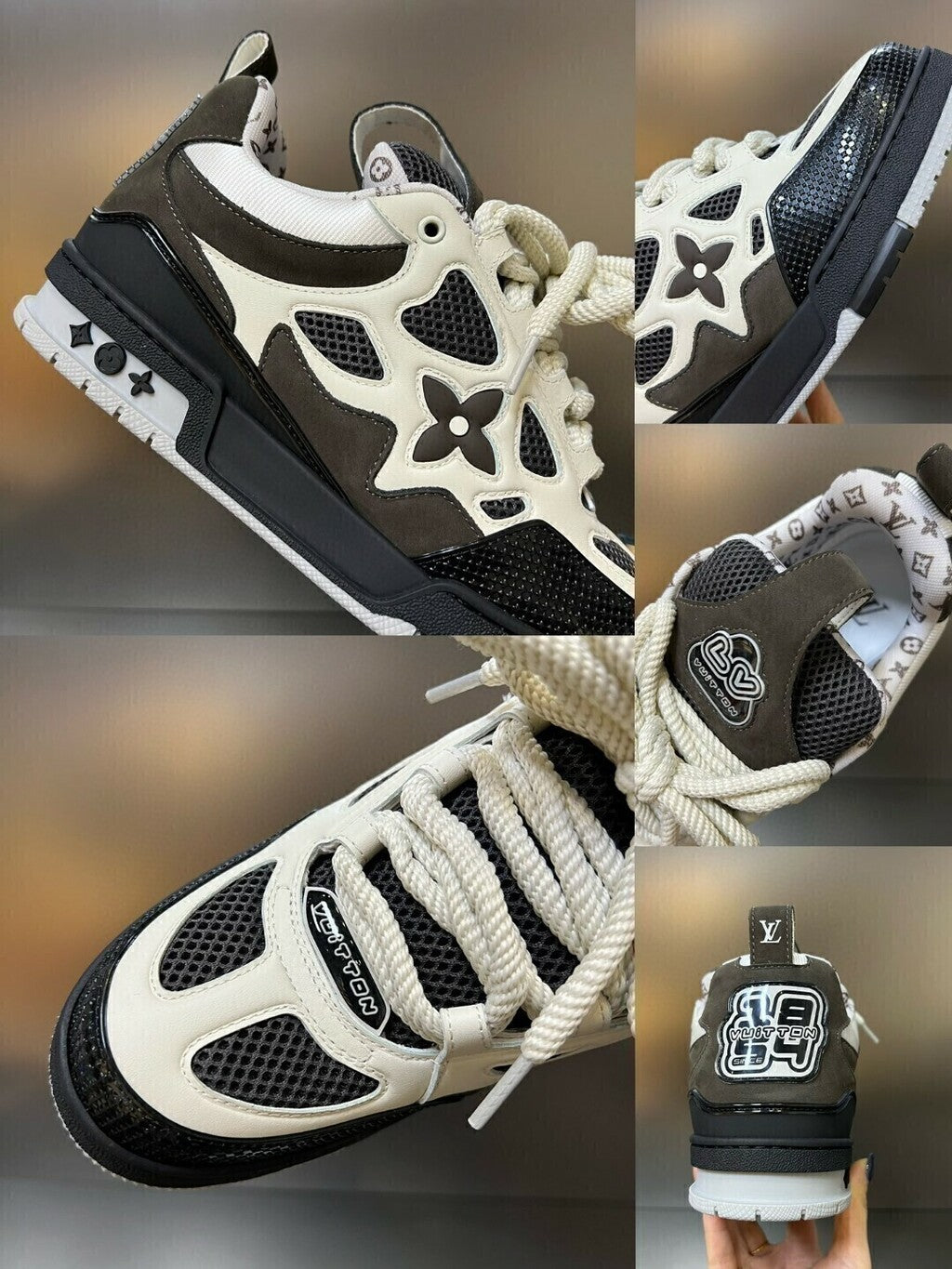 LV Skate Sneaker Grey White